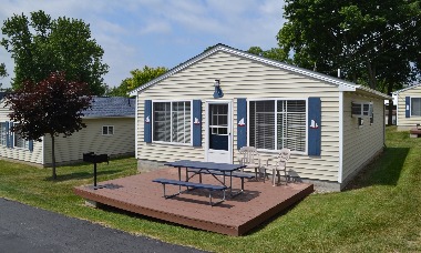 Luxury lakefront villa rental with water views at Ohio resort